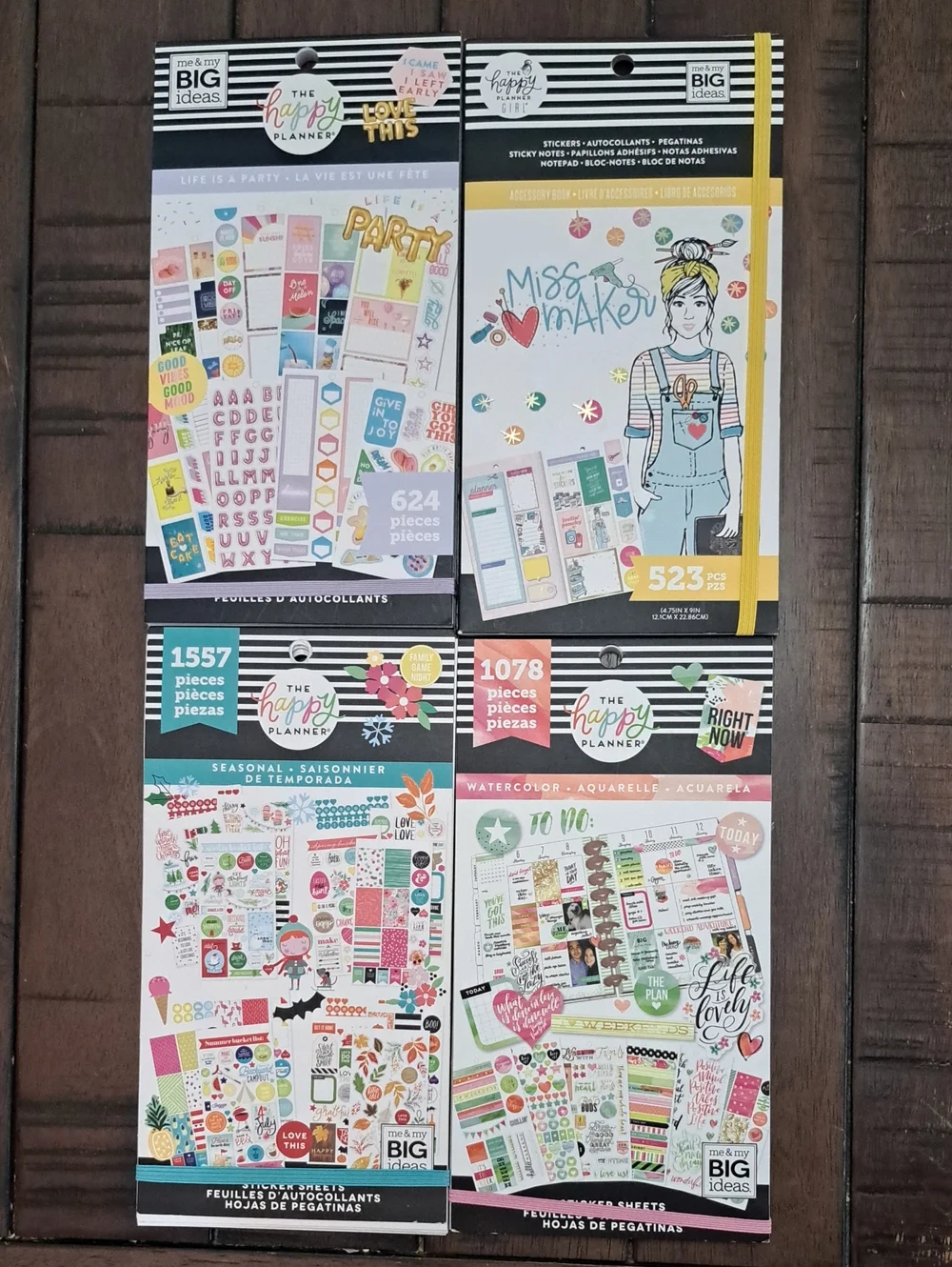 4 Happy Planner Sticker Books